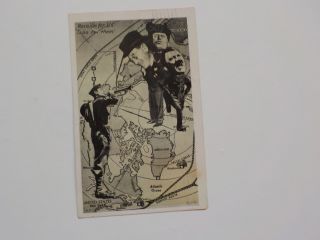 Wwii Postcard Adolf Hitler Benito Mussolini Tojo " Taps For Them " Vtg Ww 2 Ww2