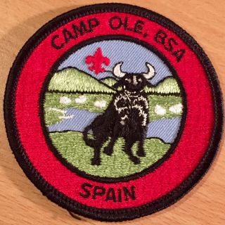 Vintage Boy Scouts Of America Patch - Camp Ole,  Spain - 1980s