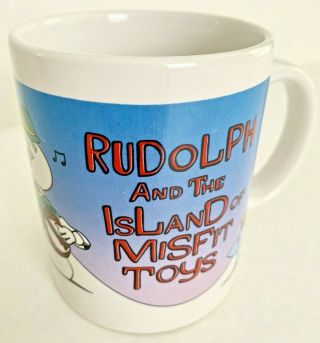 Rudolph Red Nosed Reindeer Misfit Toys Coffee Mug Cup Christmas Holiday Vintage