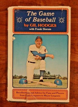 The Game Of Baseball By Gil Hodges,  Hardcover 1970,  Signed By Mrs.  Hodges