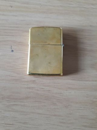 Zippo lighter vintage solid brass.  Boxed. 2