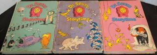 3 Vintage Dr.  Seuss Storytime Hardcover Books Very Scarce