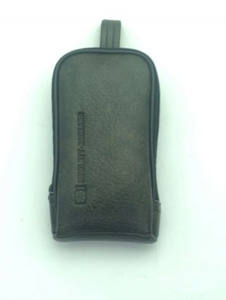 Hp Hewlett Packard Calculator Brown Leather Carrying Case Vtg 7x4x1 C&c Zipper