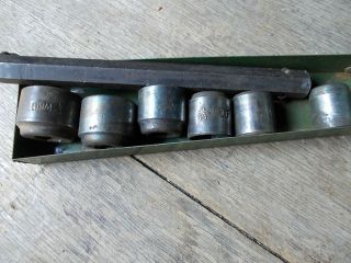Vintage Whitworth socket set in case 1/2 