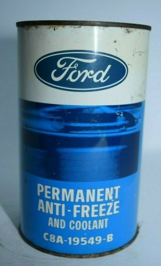 Vintage Ford Motor Co,  Canada 1 Quart Anti Freeze Tin Can