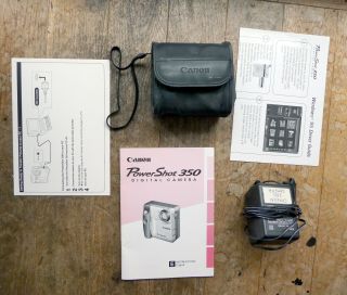 Vintage Canon Power Shot 350 – Fully 1996 camera - Instructions Inc 3