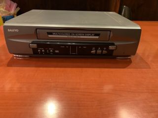 Sanyo Vwm - 275 Vcr Vhs Video Cassette Player Recorder No Remote