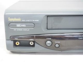 SYMPHONIC SE426G VCR VHS Player/Recorder Great 4