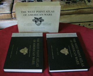 The West Point Atlas Of American Wars By Esposito (1959,  Hc,  2 Vol Box Set)