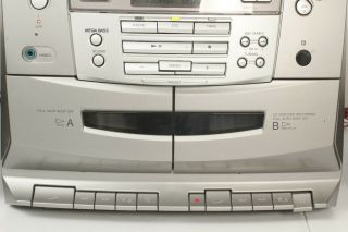 SONY CFD - C1000 CD Radio Dual Cassette Recorder with Remote 5