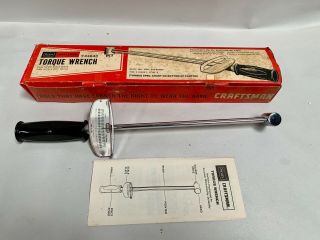 Vintage Craftsman 9 - 44643 3/8 Drive Socket Torque Wrench (a7)
