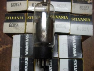 Vacuum Tubes - Nib 6cb5a Sylvania 2 Pc Same Date Black Plate (7 Offers)
