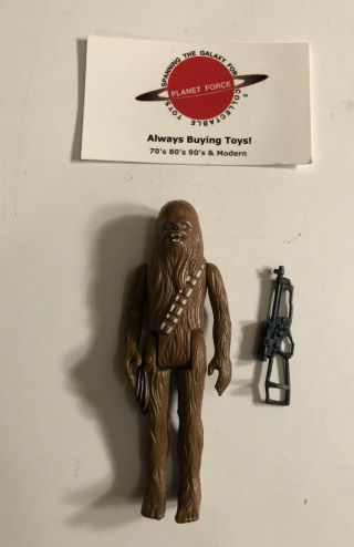1977 Chewbacca Complete Figure Vintage Star Wars Weapon