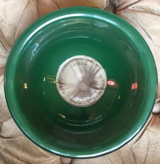 Vintage Pyrex Green Glass Clear Bottom Mixing Nesting Bowl 323 1.  5l