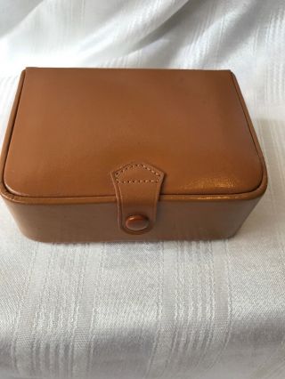 Vintage Rumpp Leather Jewelry Box Men 