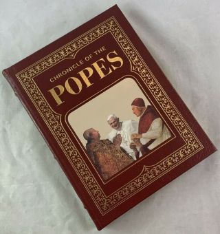 Easton Press Deluxe Leather / Chronicle Of The Popes Religious Illustrated Work