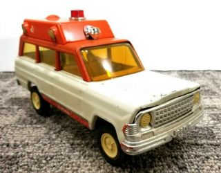 Vintage 1970’s Tonka Jeep Wagoneer Rescue Ambulance Pressed Steel