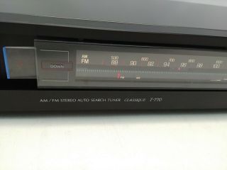 Vintage Sansui Classique T - 770 AM/FM Stereo Auto Search Tuner. 3