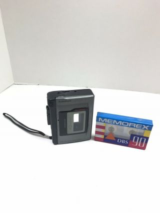 Vintage Radioshack Cassette Tape Recorder Ctr - 112 14 - 1118 And Black 90 Cassette