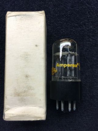 1 Nos Sylvania Amperex 6sn7gtb Black Plate Audio Tube Usa 1960 