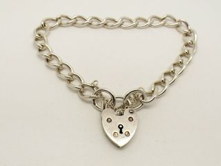 Vintage Sterling Silver Charm Bracelet - No Charms - 1975 - 7.  5 Inches