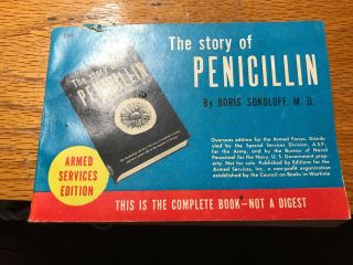 Vintage Armed Services Edition Book Wwll The Story Of Penicillin