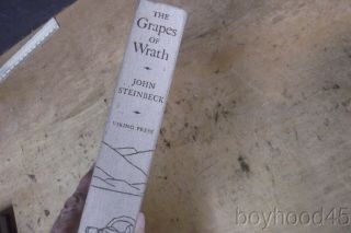 The Grapes of Wrath by John Steinbeck - 1939,  Later Printing 2