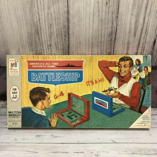 Vintage 1967 Battleship Game Milton Bradley Complete