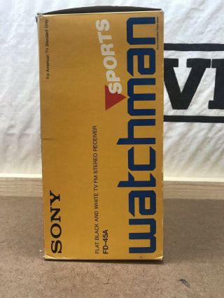 Sony Mega Watchman FD - 500 Black & White TV FM Am Receiver 2