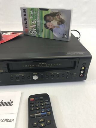 Symphonic Dvd Player Vcr Recorder/player 4 Head With Remote / Owners Manuel 3