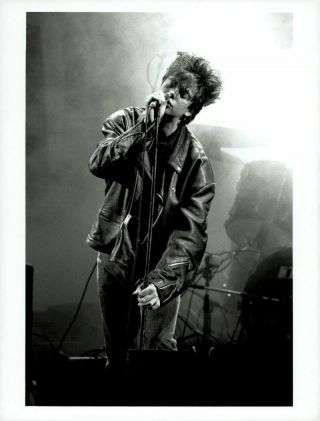 1980s Ian Mcculloch On Stage Vintage Photo Echo & The Bunnymen Gp