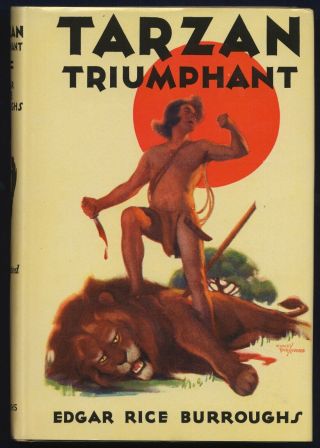Edgar Rice Burroughs Tarzan Triumphant Clothbound In Dj,  Vf Unread,  1948