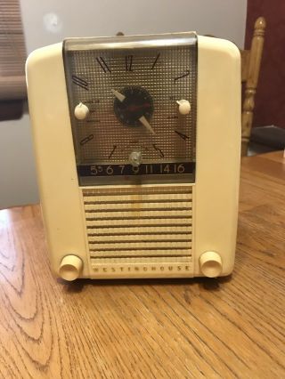 Vintage Westinghouse Clock Radio - Model - H - 398t5