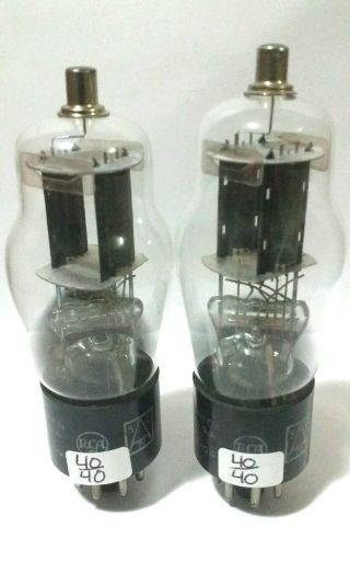 2 Date Matching Rca Jan 6c8 G Vacuum Tubes Nos On Calibrated Tv7