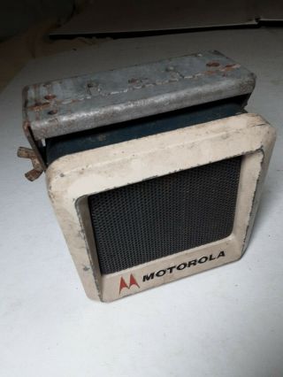 Vintage Motorola Radio Police Car Speaker Tsn6000a1 Adam 12 Cop W/ Bracket
