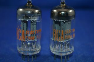(1) Strong Testing Matched RCA 12AX7 Audio Vacuum Tubes 2