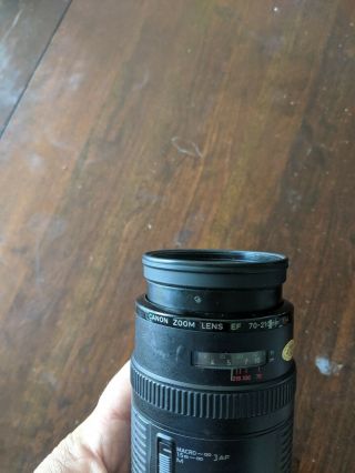 Vintage Canon EF 70 - 210mm f/4 auto focus push/pull zoom - with mold inside 2