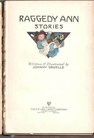 Raggedy Ann Stories 1918 Johnny Gruelle First Edition P F Volland Co. 4