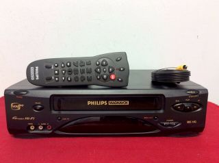 Philips Magnavox Vrx363 At01 Vcr Video Cassette Recorder Vhs Player 4 Head Hifi
