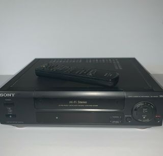 Sony Slv - 660hf - Vcr Player Vhs Video Cassette Recorder With Remote