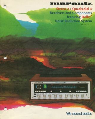 Marantz Stereo 2 - Quadradial 4 1972 Sales Brochure 4400,  4270,  4240,  4230,  4220