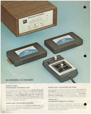 Marantz Stereo 2 - Quadradial 4 1972 Sales Brochure 4400,  4270,  4240,  4230,  4220 8