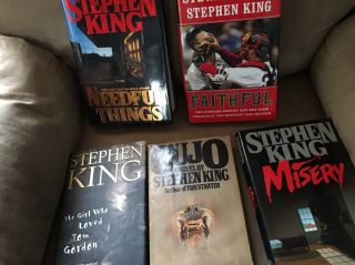 Stephen King 5.  Viking 1st Editions Cujo,  Needful Things,  Tom Gordon,  Etc.