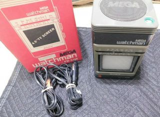 Vintage Sony Mega Watchman FD - 500 B&W TV Am/Fm Receiver 8