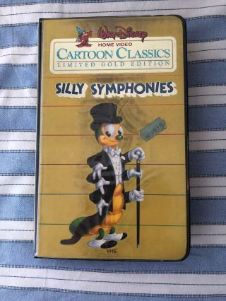 Walt Disney Cartoon Classics Limited Gold Edition Silly Symphonies Vhs Vintage