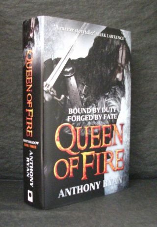 Queen Of Fire Anthony Ryan Signed Uk 1st Ed Hb/dj Ravens Shadow 3 Blood Song