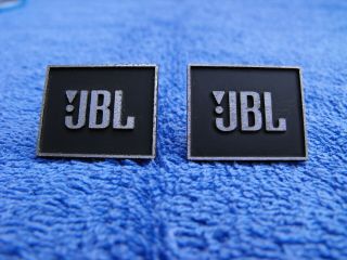 Pair Jbl Metal Speaker Badges Logos L26 L36 L100 & Others