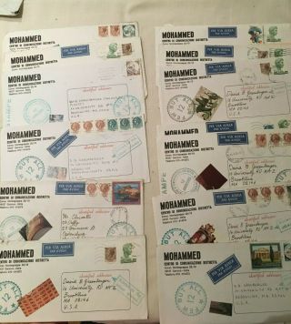 MOHAMMED aka Plino Mesciulam Mail Art Italy 1979 - 1980,  16 envelopes,  3 books 2