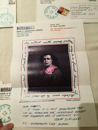 MOHAMMED aka Plino Mesciulam Mail Art Italy 1979 - 1980,  16 envelopes,  3 books 5