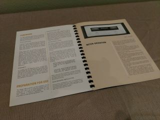 Marantz Model 250 Stereo Power Amplifier / Handbook of Instructions Owners Man. 3